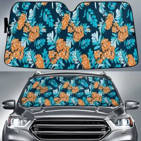 Orange Tropical Milkweed Flower Car Sun Shades Cover Auto Windshield Coolspod