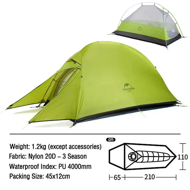 Outdoor One-Person Ultralight Camping Tent for Solo Adventurers