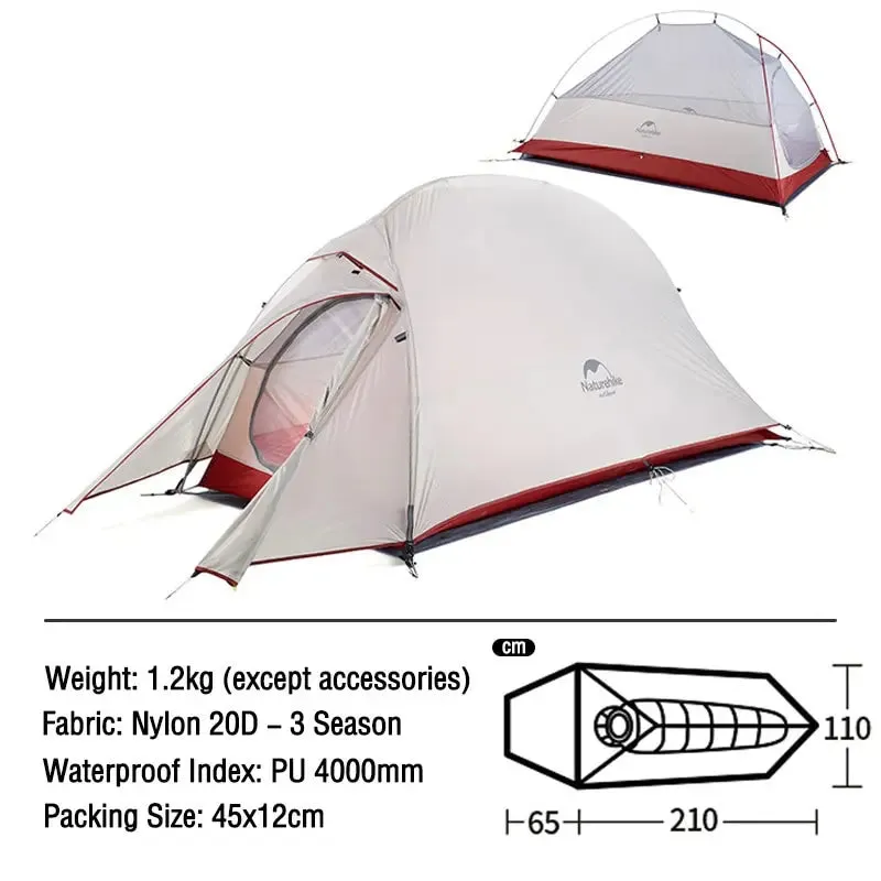 Outdoor One-Person Ultralight Camping Tent for Solo Adventurers