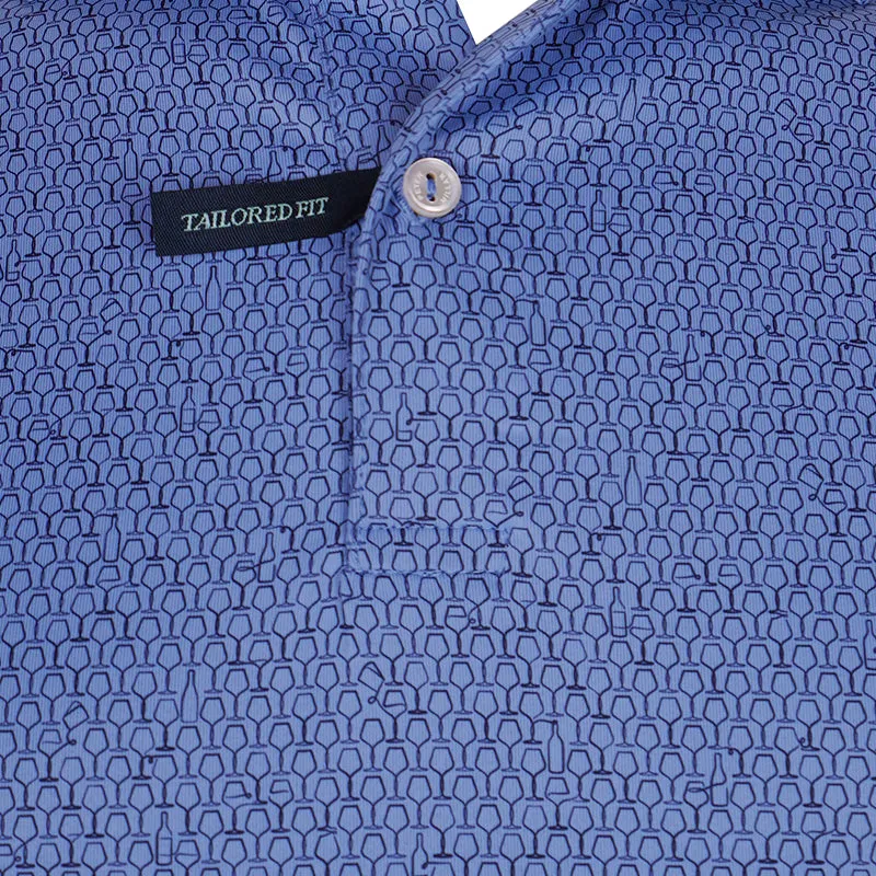 PETER MILLAR Staccato Men's Jersey (Cascade Blue)