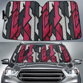 Pink Grey Ambesome Grunge Graffiti Characters Seamless Pattern Car Sun Shades Cover Auto Windshield Coolspod
