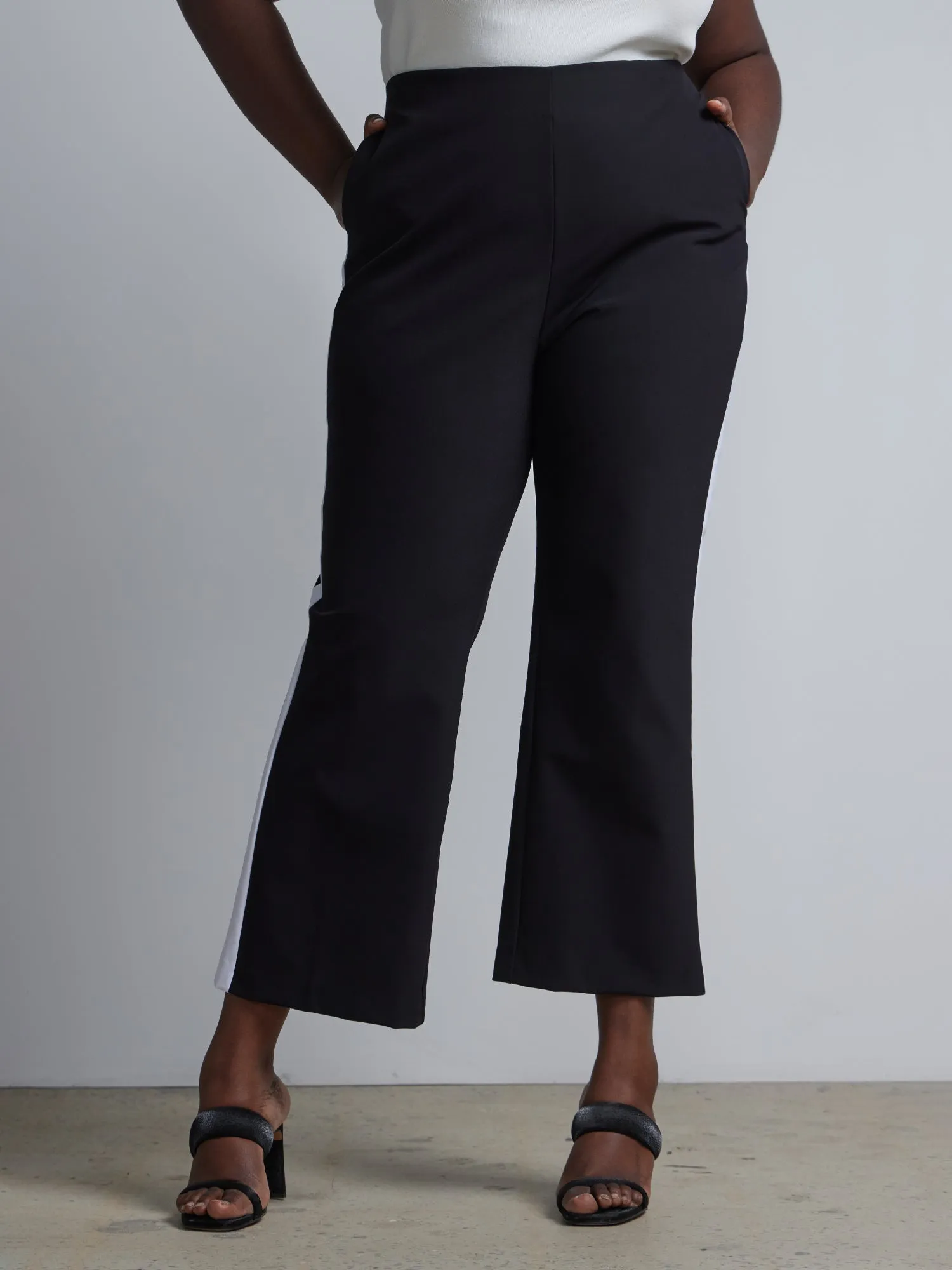 Plus High Rise Straight Leg Pants - Fit To Flatter