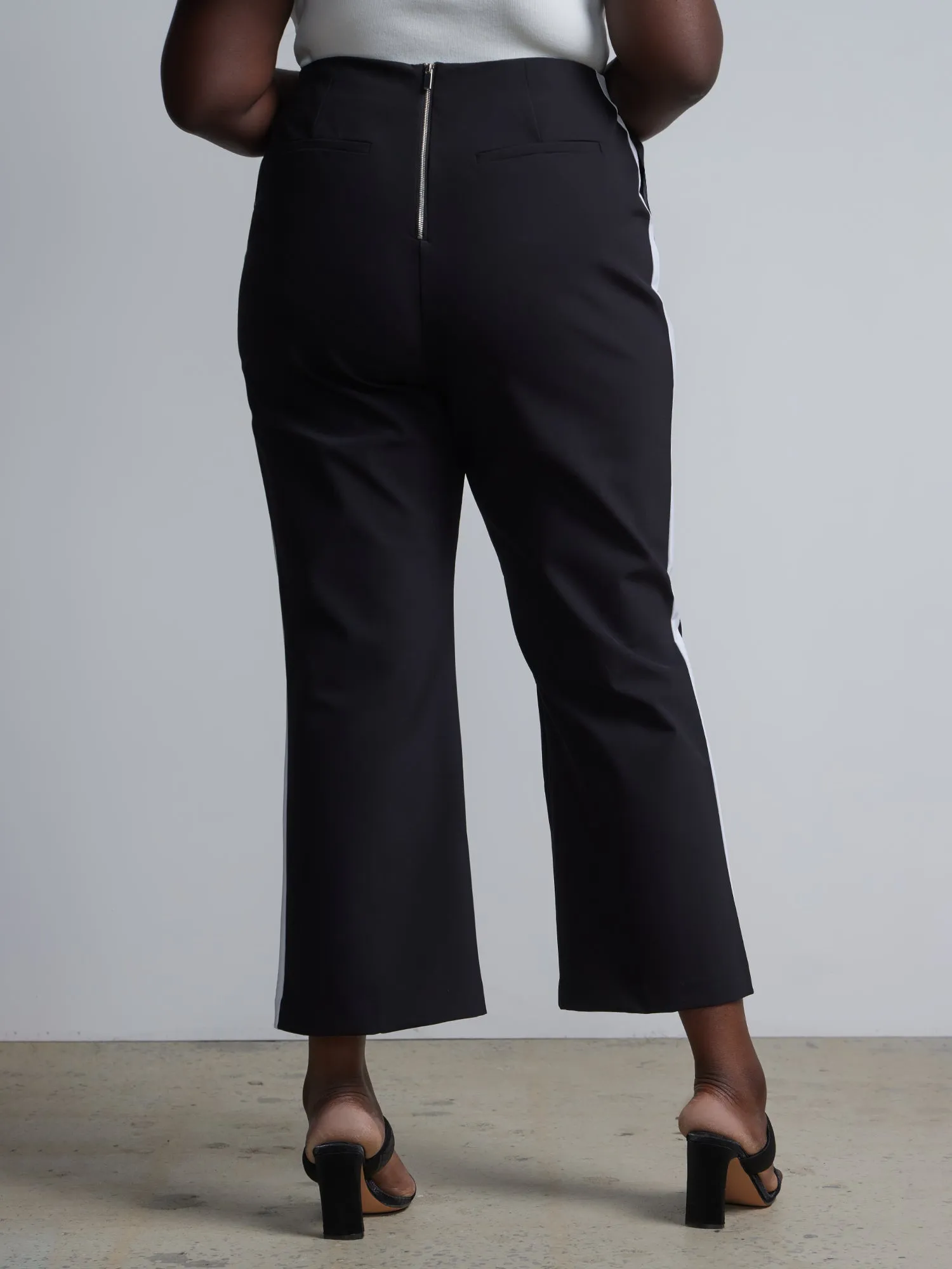Plus High Rise Straight Leg Pants - Fit To Flatter