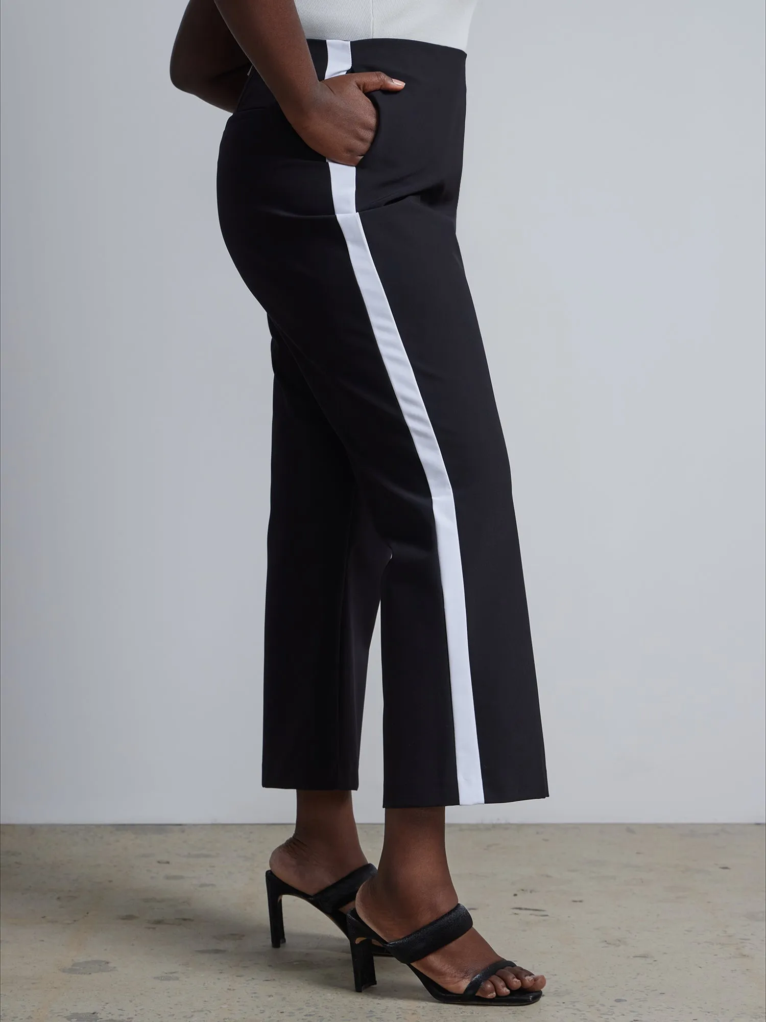 Plus High Rise Straight Leg Pants - Fit To Flatter