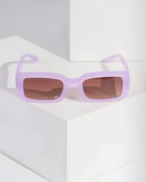 Purple Rectangle Coloured Sunglasses