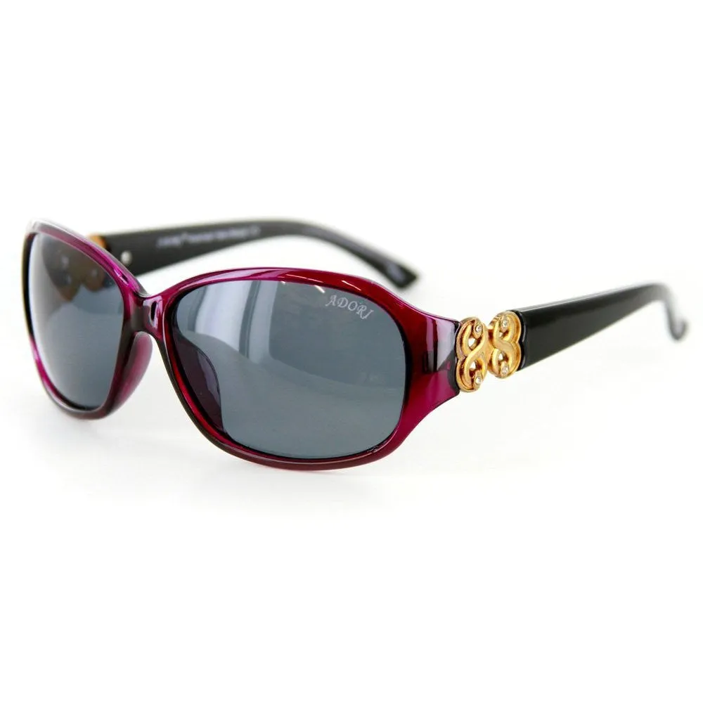 "Adori92027" Elegant Polarized Sunglasses in Three Fashion Colors - 100% UV