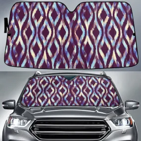 Rainbow Neon Light Double Checkered Board Car Sun Shades Cover Auto Windshield Coolspod