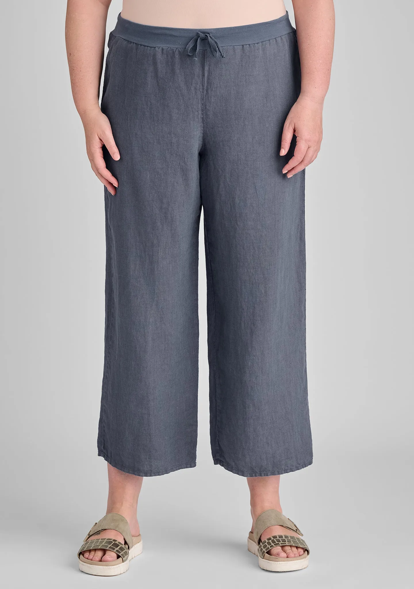 Renewed Flood - Linen Drawstring Pants