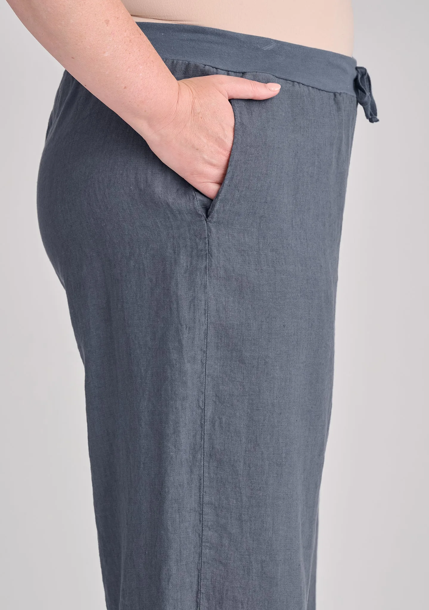 Renewed Flood - Linen Drawstring Pants