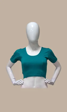 Teal Stretch Blouse