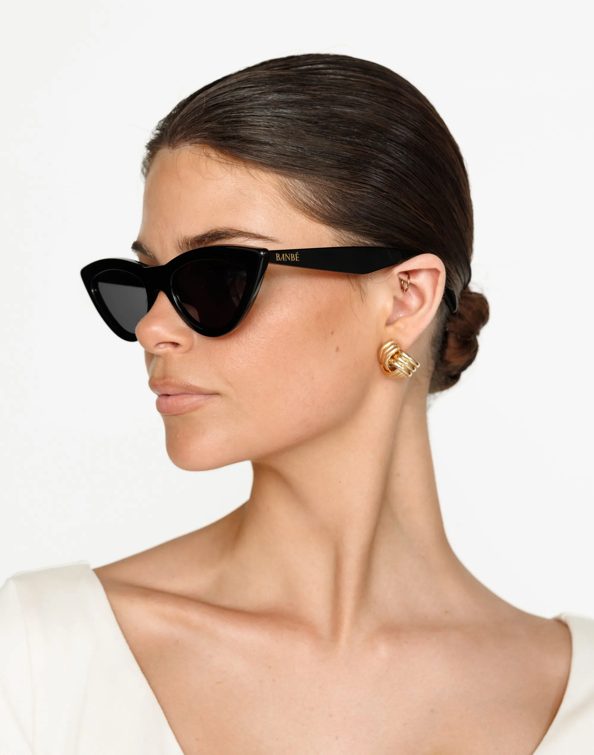 The Linda Sunglasses (Black) - By Banbé