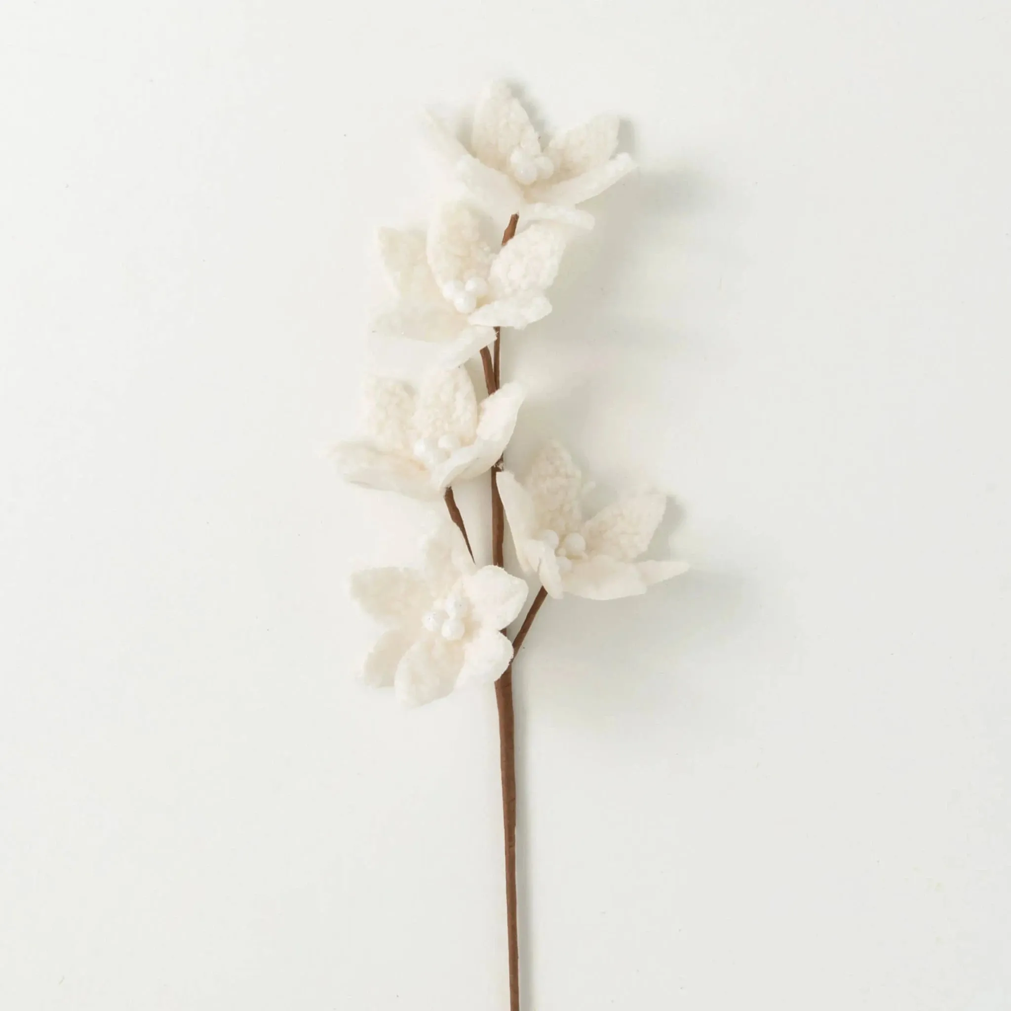 White Sherpa Flower Spray