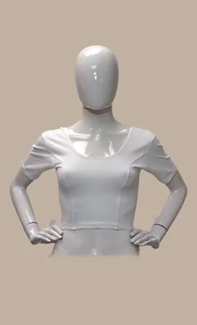 White Stretch Blouse