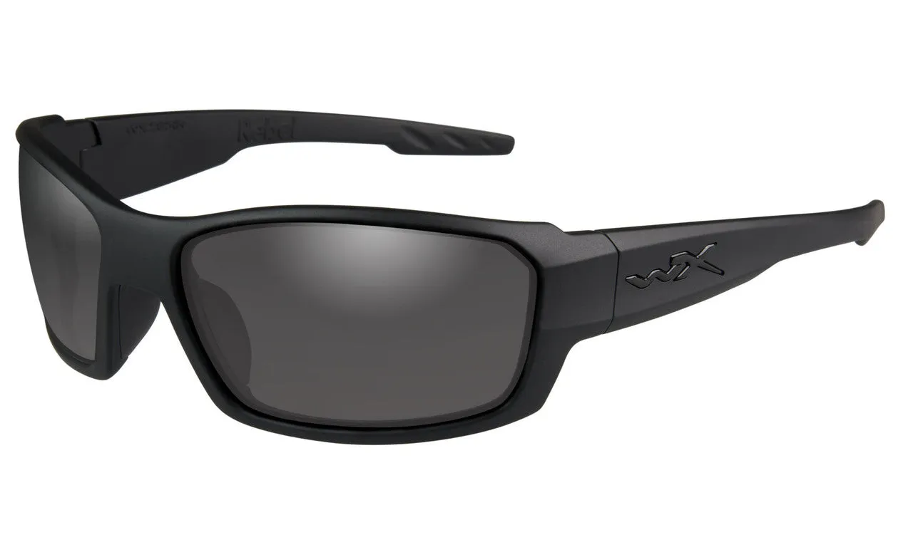 Wiley X WX Rebel Sunglasses - Matte Black Frame/Black Ops Smoke Grey Lenses